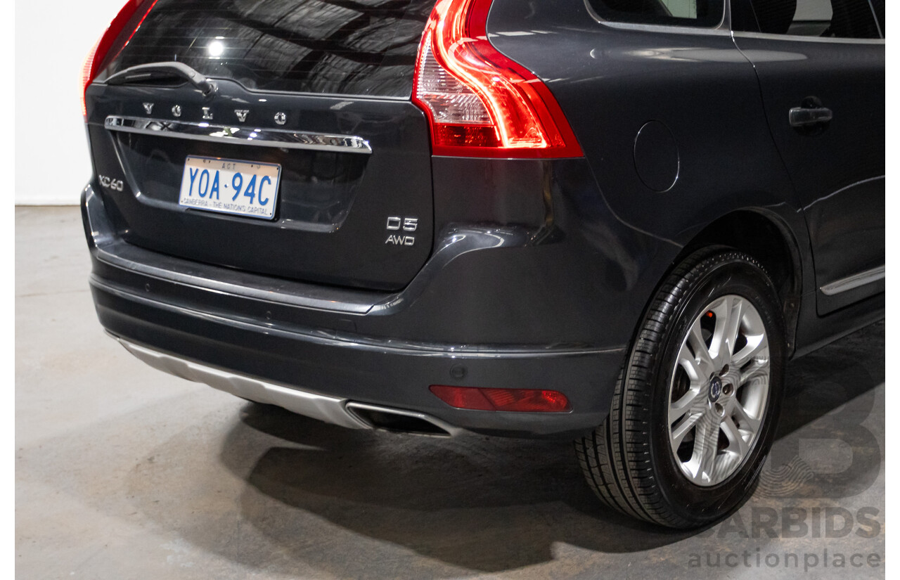 6/2014 Volvo XC60 D5 Luxury DZ (AWD) MY14 4d Wagon Savile Grey Metallic Twin Turbo 2.4L