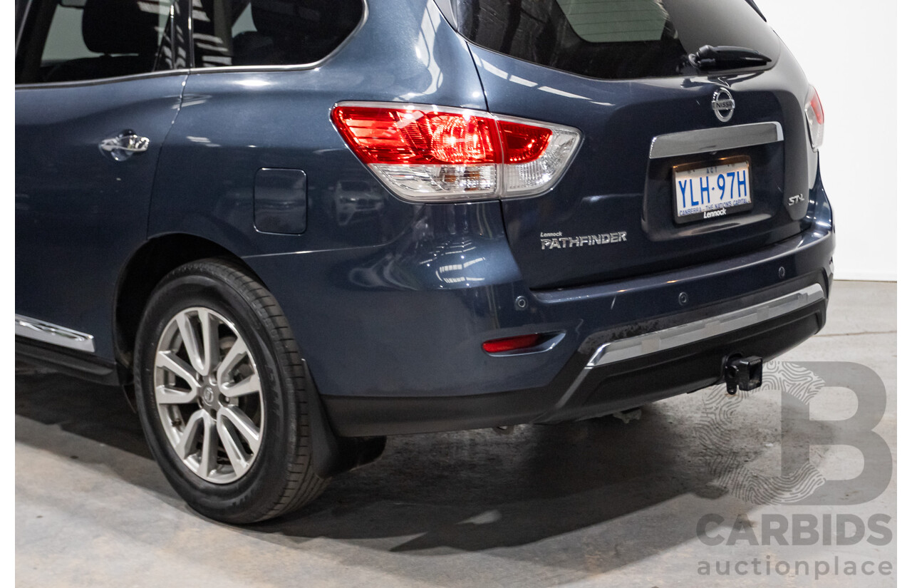 04/2016 Nissan Pathfinder ST-L (4x2) FWD R52 MY15 4D Wagon Galaxy Blue Metallic 3.5L