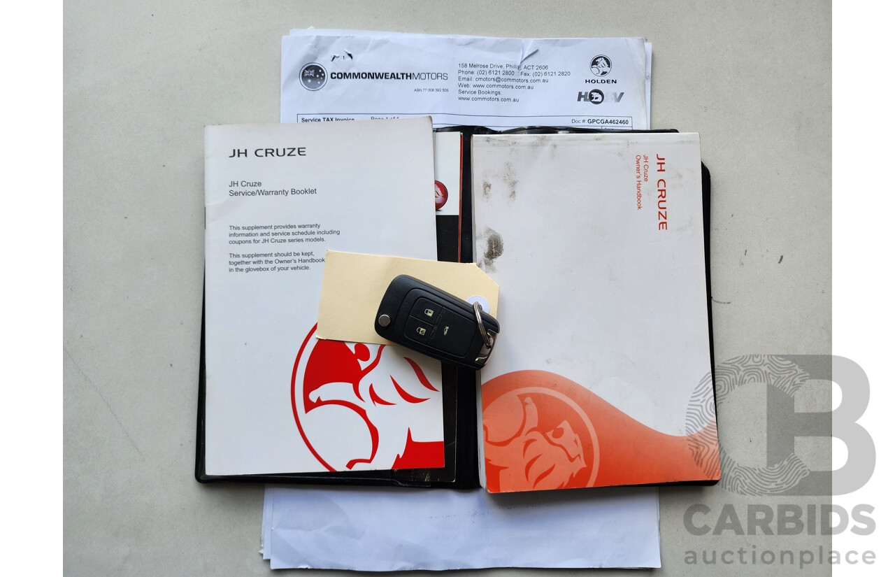 10/2012 Holden Cruze SRi V JH MY13 4d Sedan Red 1.4L