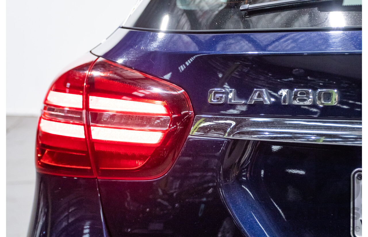 10/2018 Mercedes Benz GLA 180 X156 809MY 4d Wagon Cavansite Blue Metallic Turbo 1.6L
