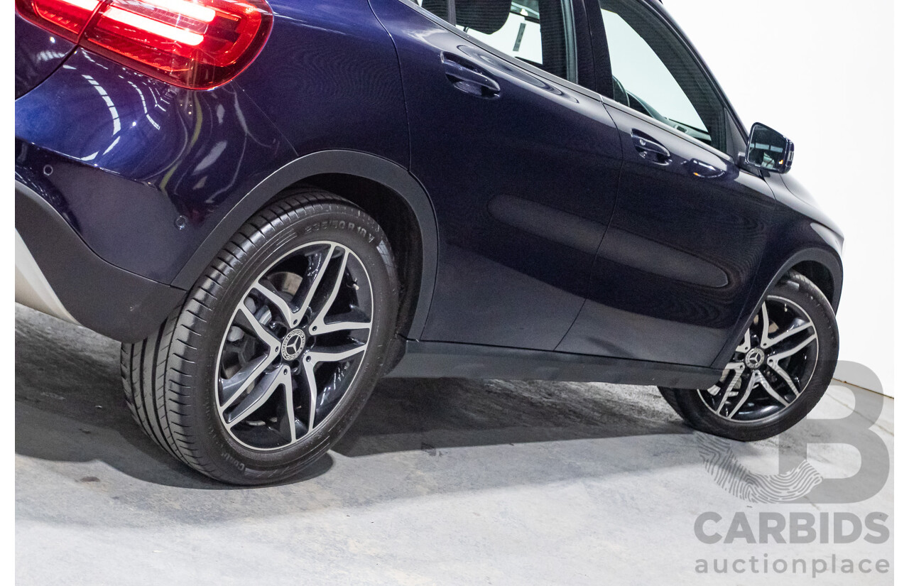 10/2018 Mercedes Benz GLA 180 X156 809MY 4d Wagon Cavansite Blue Metallic Turbo 1.6L