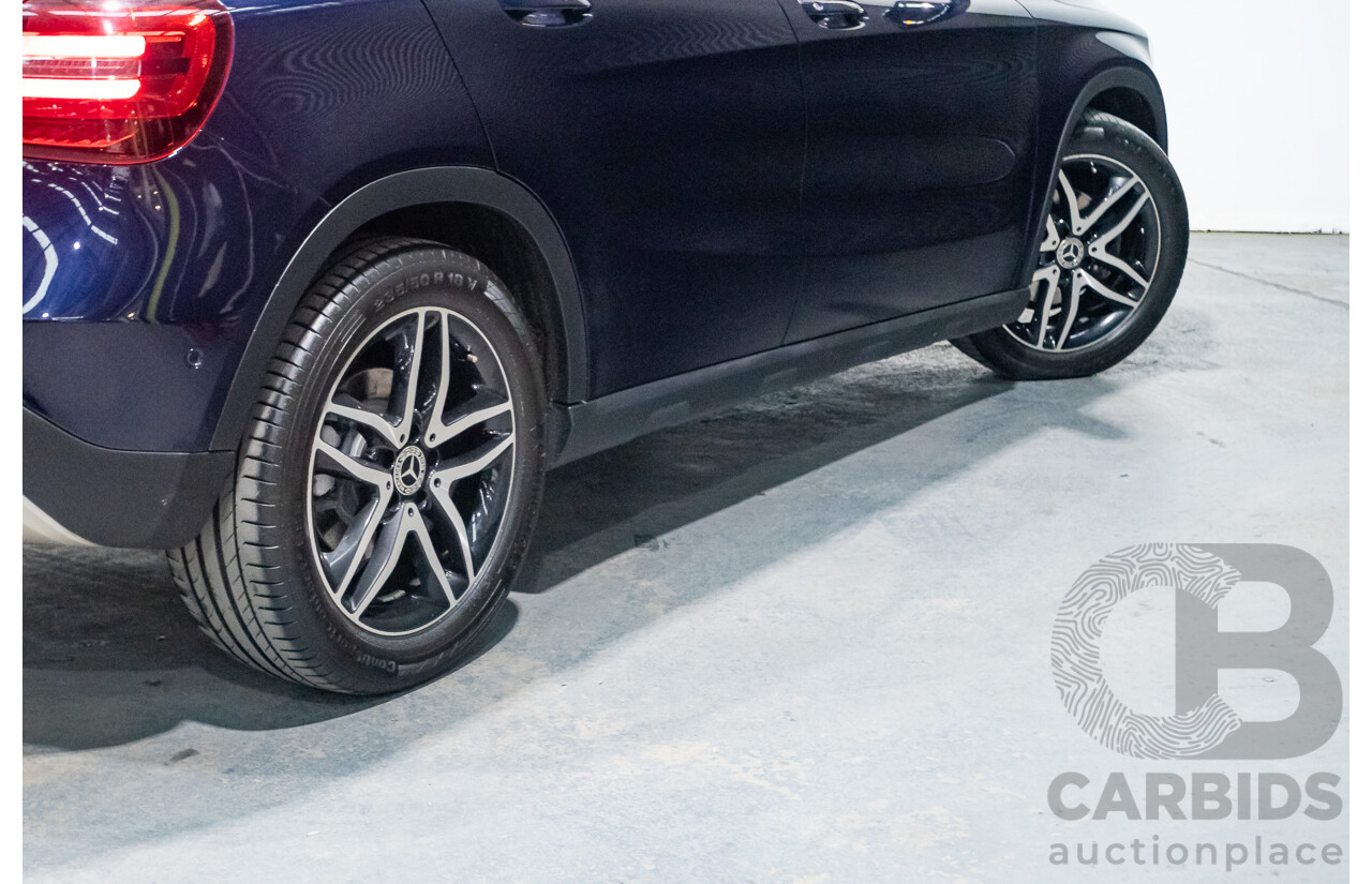 10/2018 Mercedes Benz GLA 180 X156 809MY 4d Wagon Cavansite Blue Metallic Turbo 1.6L