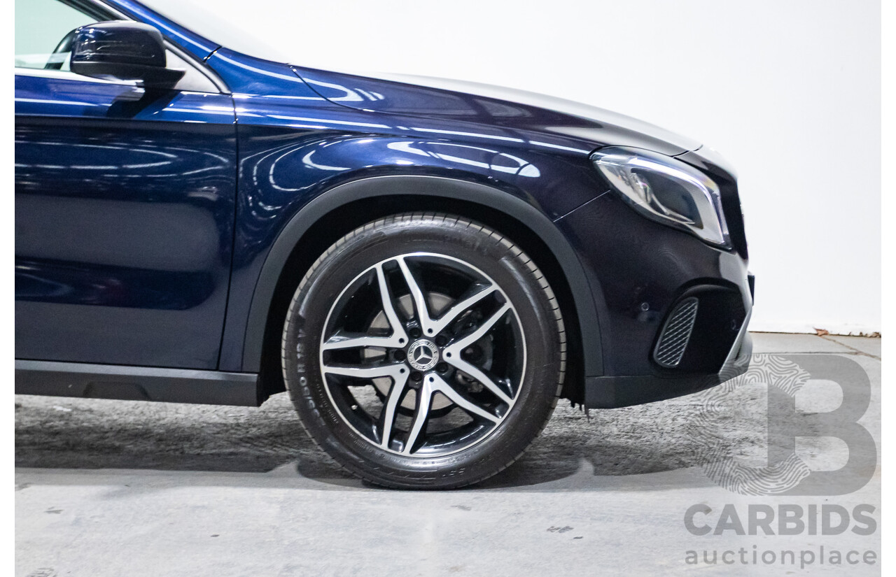 10/2018 Mercedes Benz GLA 180 X156 809MY 4d Wagon Cavansite Blue Metallic Turbo 1.6L