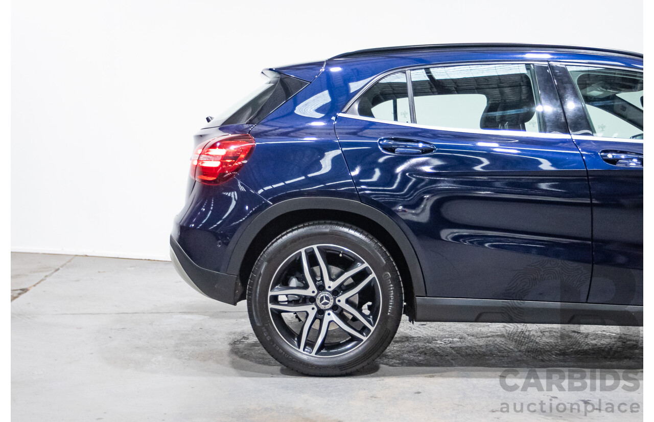 10/2018 Mercedes Benz GLA 180 X156 809MY 4d Wagon Cavansite Blue Metallic Turbo 1.6L