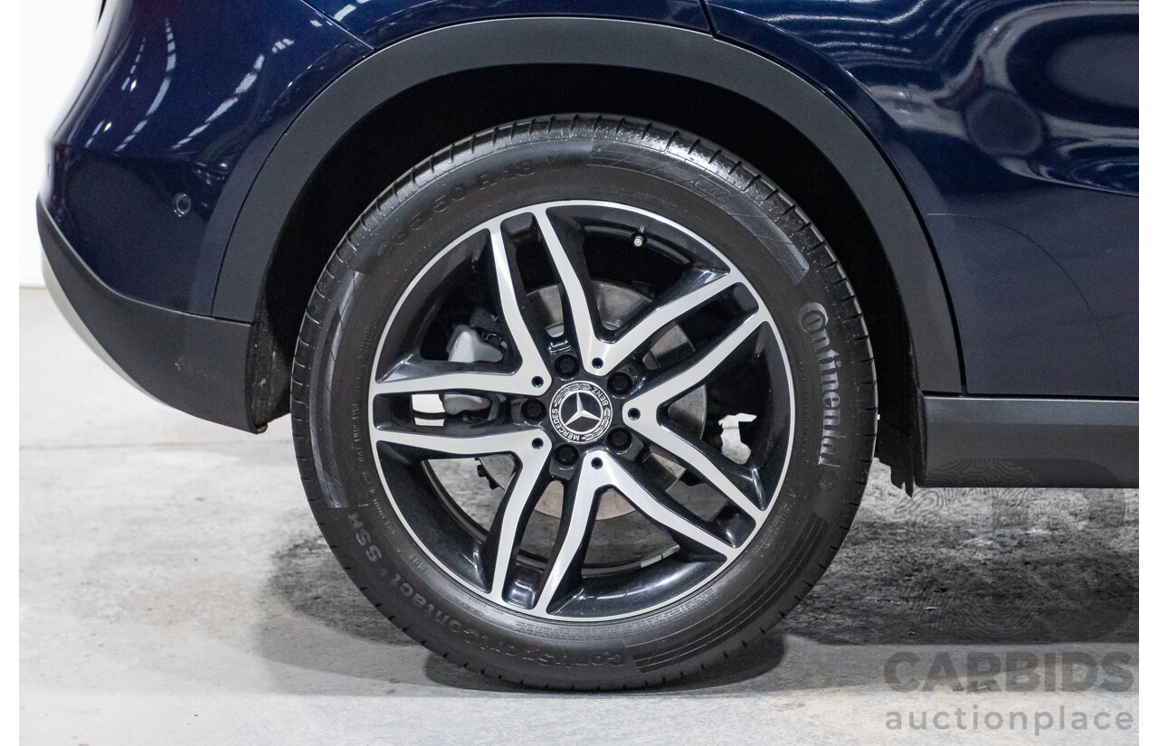 10/2018 Mercedes Benz GLA 180 X156 809MY 4d Wagon Cavansite Blue Metallic Turbo 1.6L