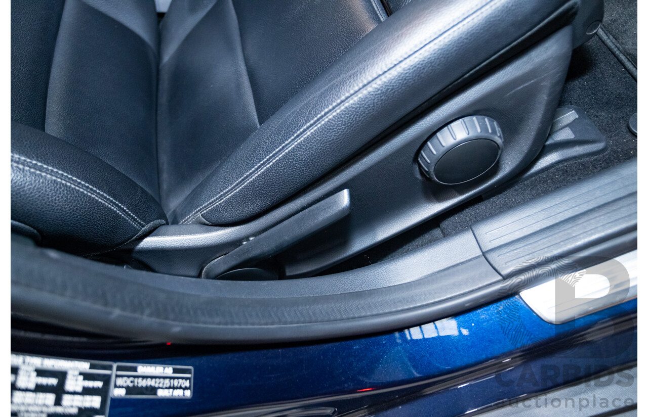 10/2018 Mercedes Benz GLA 180 X156 809MY 4d Wagon Cavansite Blue Metallic Turbo 1.6L