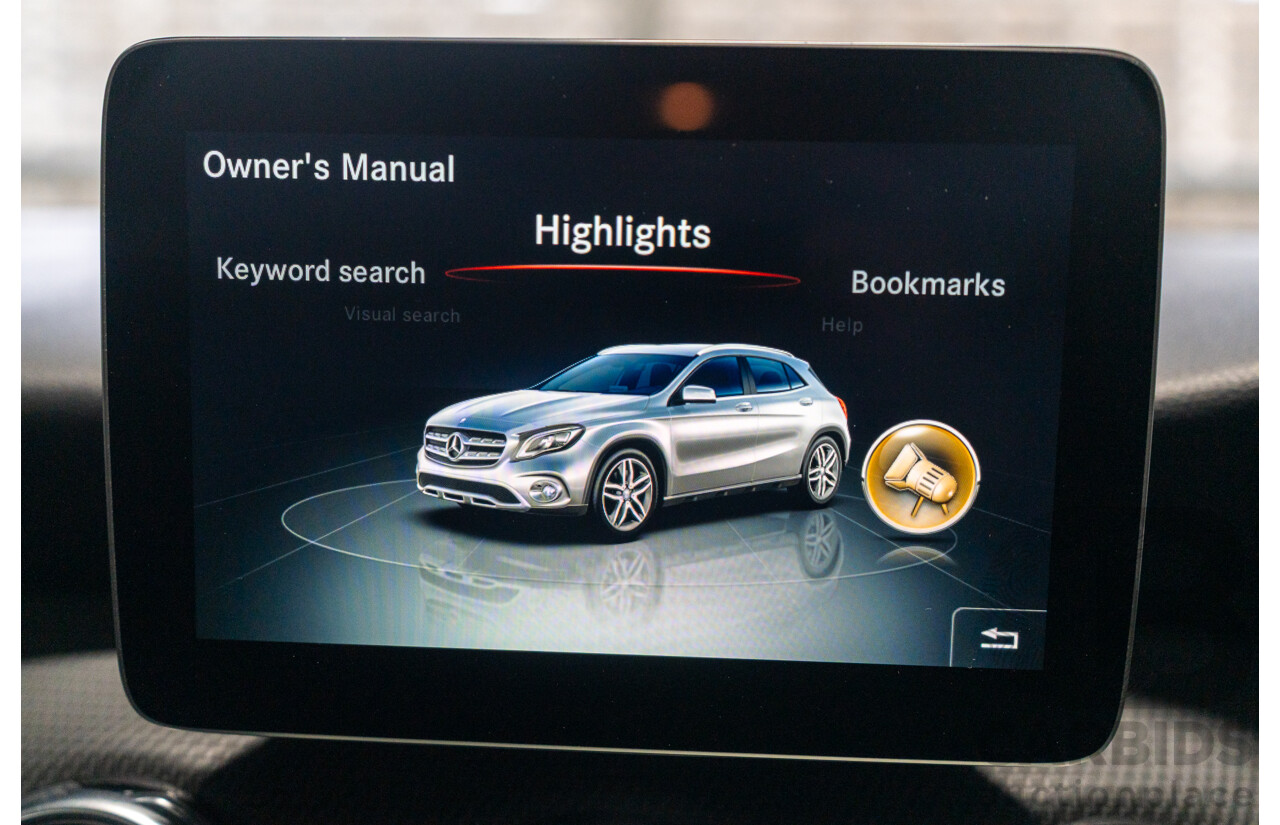 10/2018 Mercedes Benz GLA 180 X156 809MY 4d Wagon Cavansite Blue Metallic Turbo 1.6L