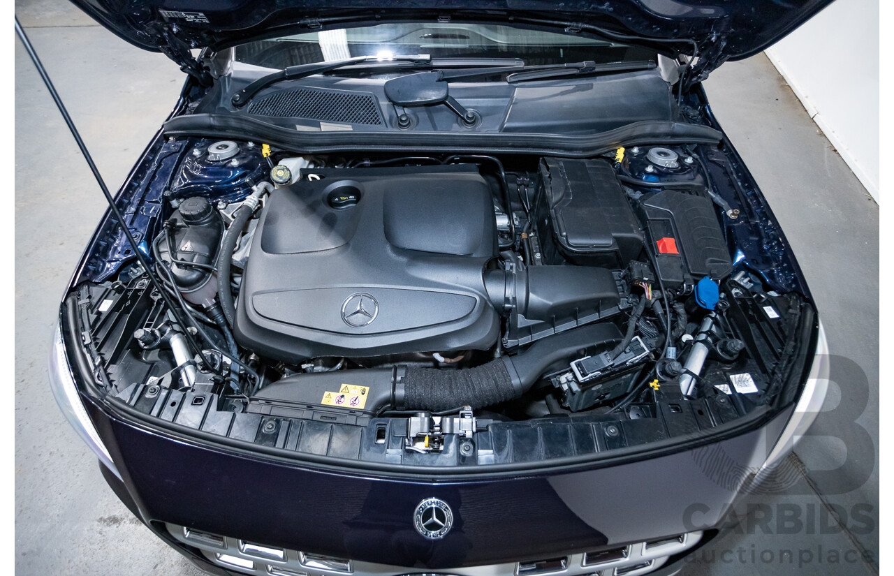 10/2018 Mercedes Benz GLA 180 X156 809MY 4d Wagon Cavansite Blue Metallic Turbo 1.6L