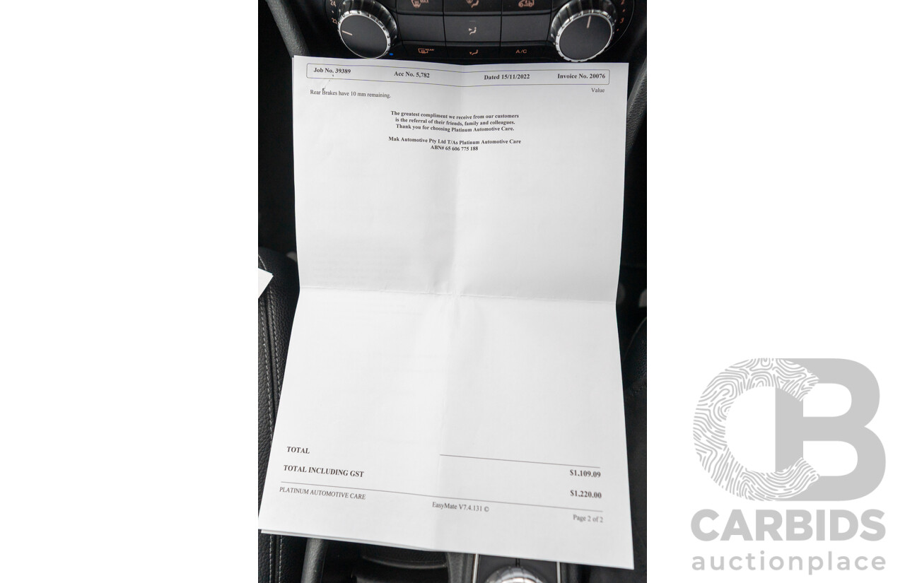 10/2018 Mercedes Benz GLA 180 X156 809MY 4d Wagon Cavansite Blue Metallic Turbo 1.6L