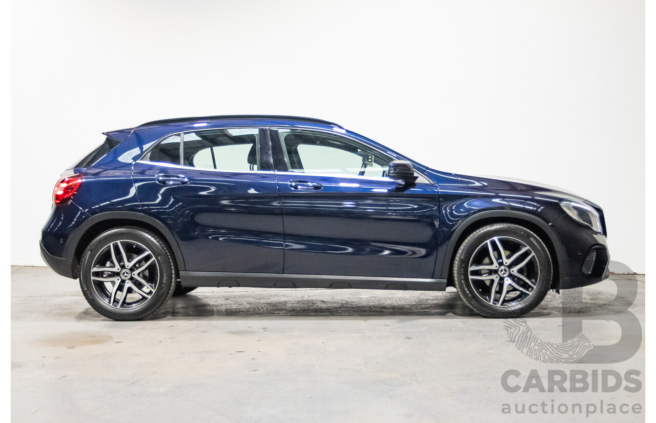 10/2018 Mercedes Benz GLA 180 X156 809MY 4d Wagon Cavansite Blue Metallic Turbo 1.6L