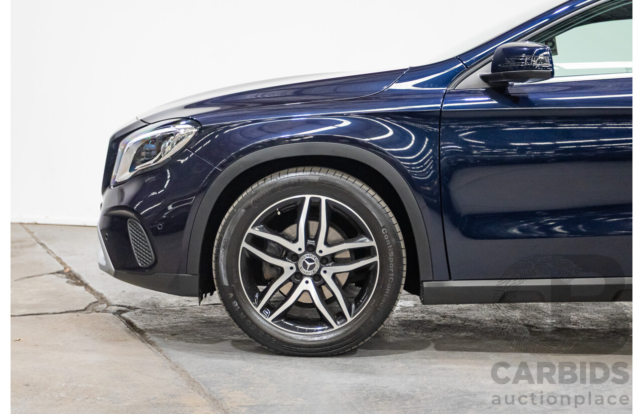 10/2018 Mercedes Benz GLA 180 X156 809MY 4d Wagon Cavansite Blue Metallic Turbo 1.6L