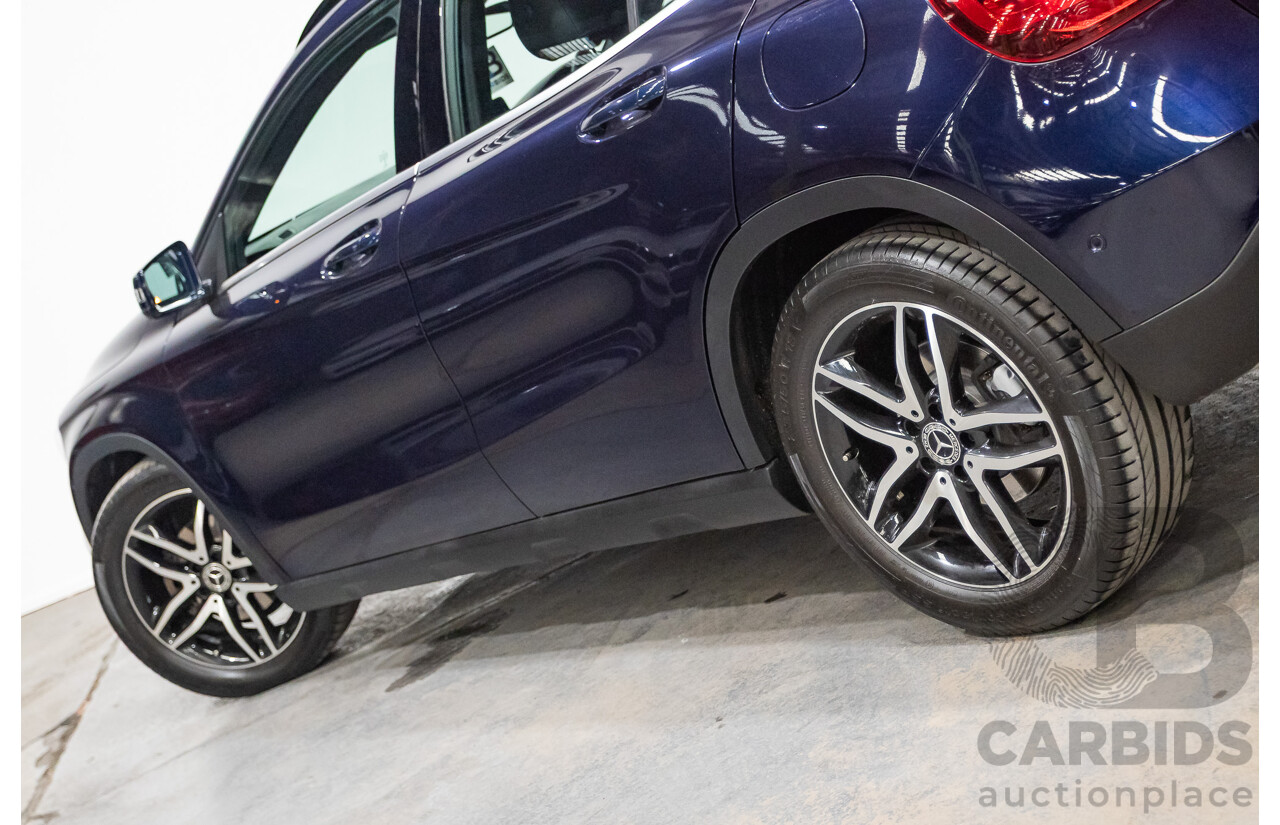 10/2018 Mercedes Benz GLA 180 X156 809MY 4d Wagon Cavansite Blue Metallic Turbo 1.6L