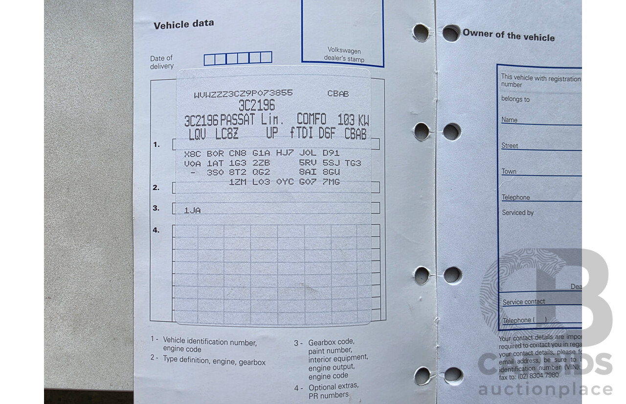 7/2009 Volkswagen Passat 103 TDI 3C MY09 UPGRADE 4d Sedan Brown  Turbo Diesel 2.0L