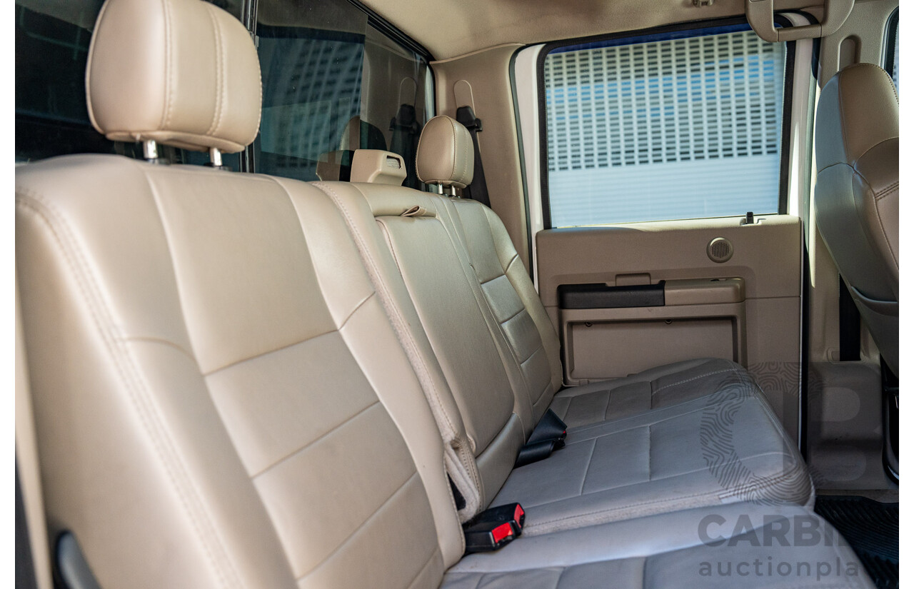 10/2008 Ford F250 XLT Lariat (4x4) RN Crew Cab P/Up Oxford White Twin Turbo Diesel - Powerstroke V8 6.4L