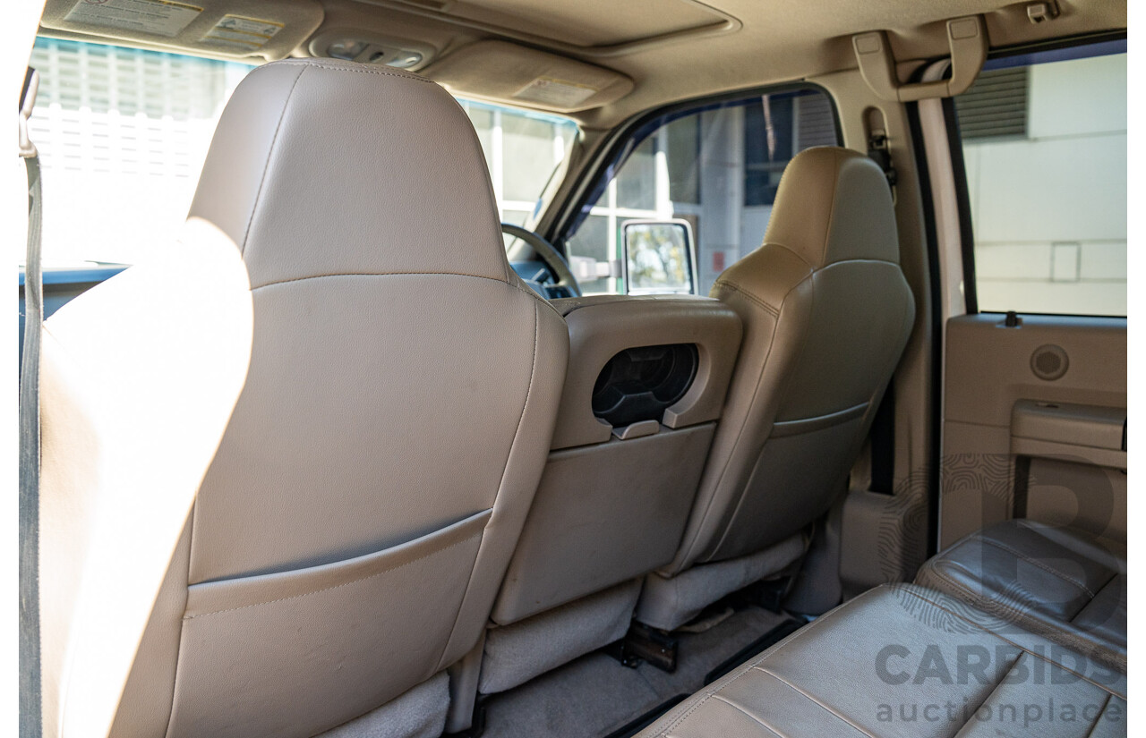 10/2008 Ford F250 XLT Lariat (4x4) RN Crew Cab P/Up Oxford White Twin Turbo Diesel - Powerstroke V8 6.4L