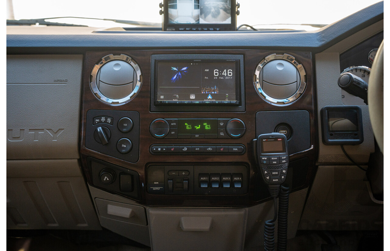 10/2008 Ford F250 XLT Lariat (4x4) RN Crew Cab P/Up Oxford White Twin Turbo Diesel - Powerstroke V8 6.4L