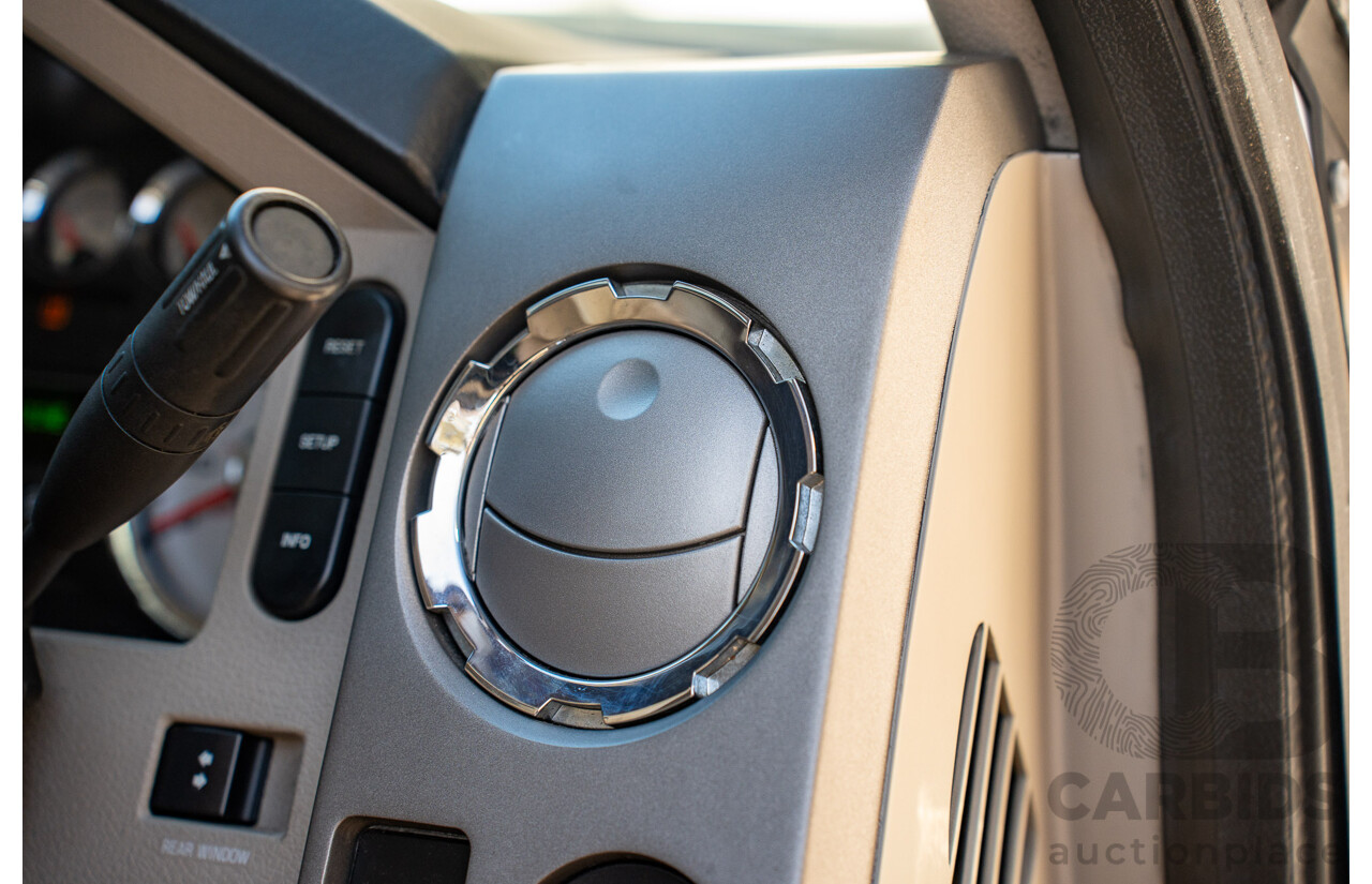 10/2008 Ford F250 XLT Lariat (4x4) RN Crew Cab P/Up Oxford White Twin Turbo Diesel - Powerstroke V8 6.4L