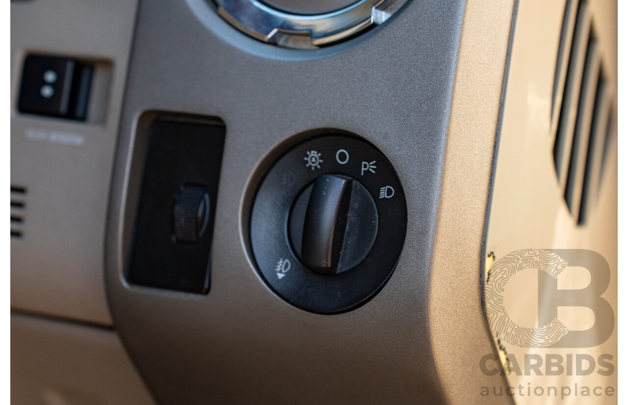 10/2008 Ford F250 XLT Lariat (4x4) RN Crew Cab P/Up Oxford White Twin Turbo Diesel - Powerstroke V8 6.4L