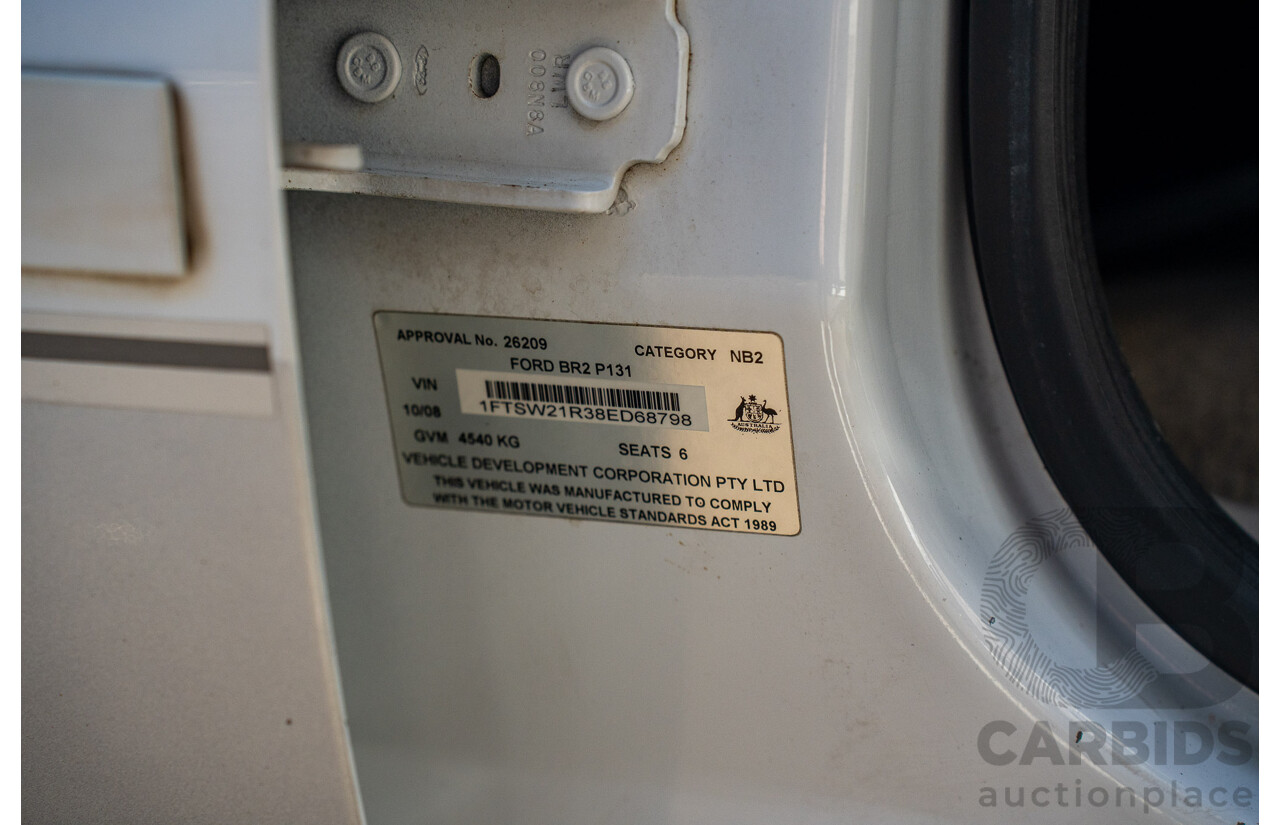 10/2008 Ford F250 XLT Lariat (4x4) RN Crew Cab P/Up Oxford White Twin Turbo Diesel - Powerstroke V8 6.4L