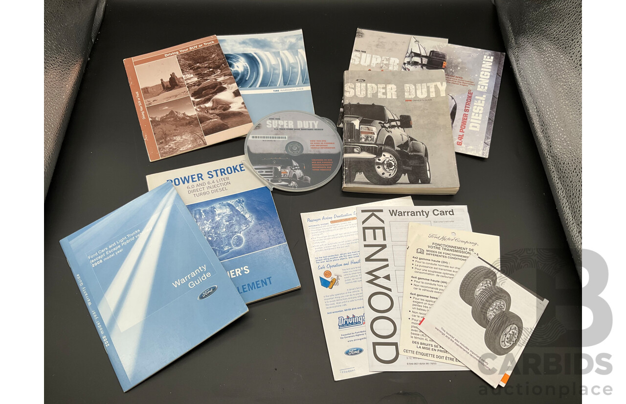 10/2008 Ford F250 XLT Lariat (4x4) RN Crew Cab P/Up Oxford White Twin Turbo Diesel - Powerstroke V8 6.4L