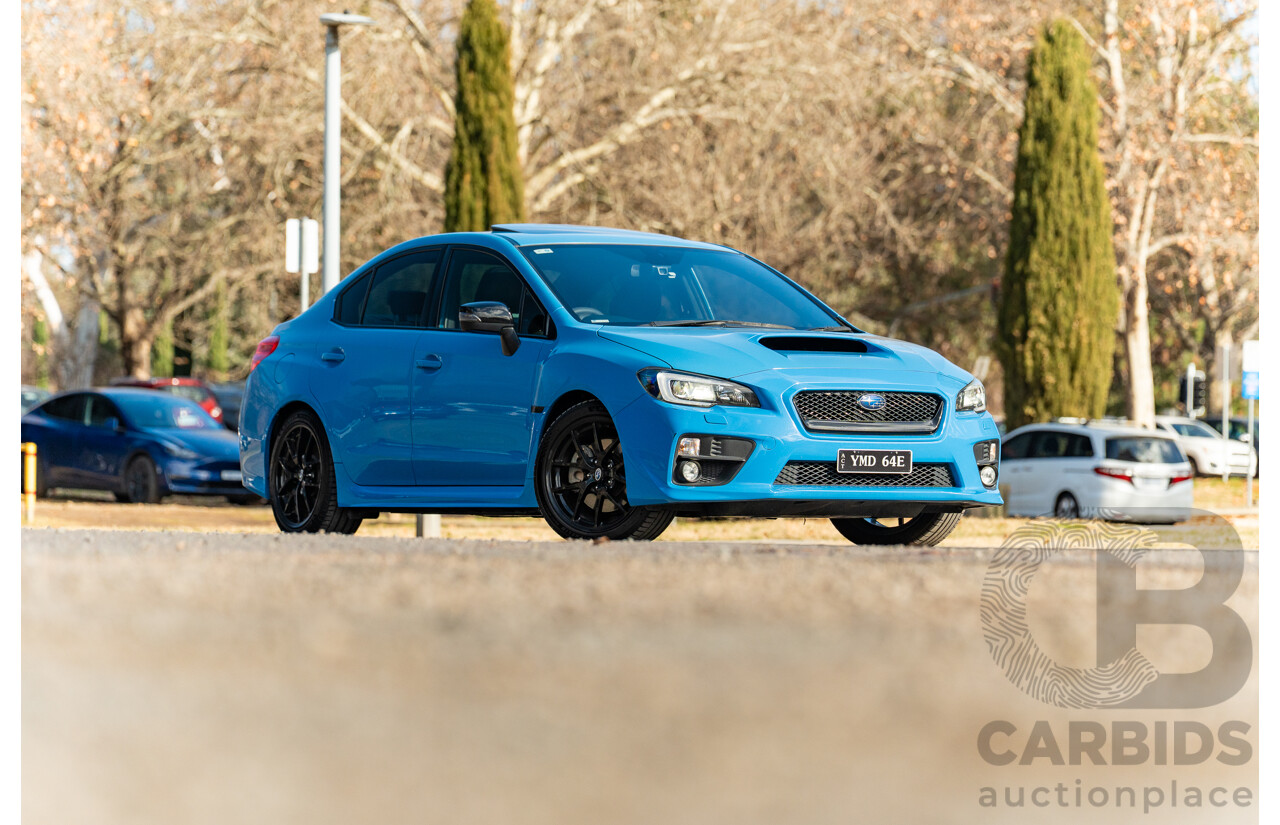 9/2015 Subaru WRX Hyper Blue (AWD) VA MY16 4d Sedan Hyper Blue Turbo 2.0L