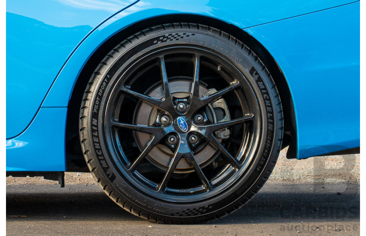9/2015 Subaru WRX Hyper Blue (AWD) VA MY16 4d Sedan Hyper Blue Turbo 2.0L