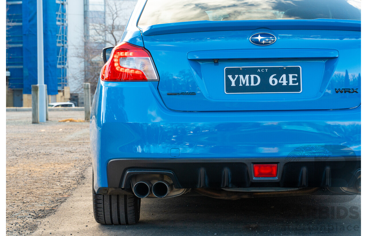 9/2015 Subaru WRX Hyper Blue (AWD) VA MY16 4d Sedan Hyper Blue Turbo 2.0L