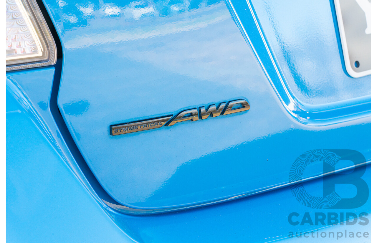 9/2015 Subaru WRX Hyper Blue (AWD) VA MY16 4d Sedan Hyper Blue Turbo 2.0L