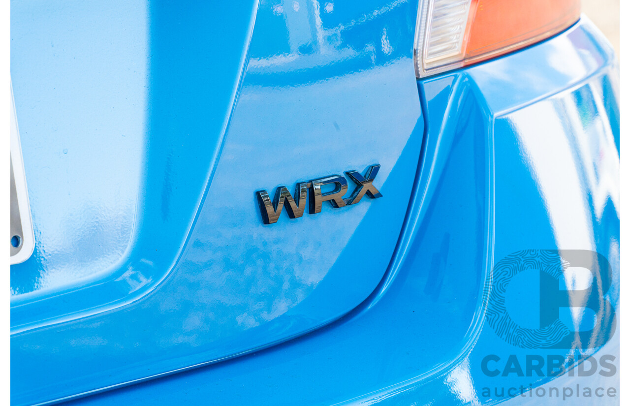9/2015 Subaru WRX Hyper Blue (AWD) VA MY16 4d Sedan Hyper Blue Turbo 2.0L