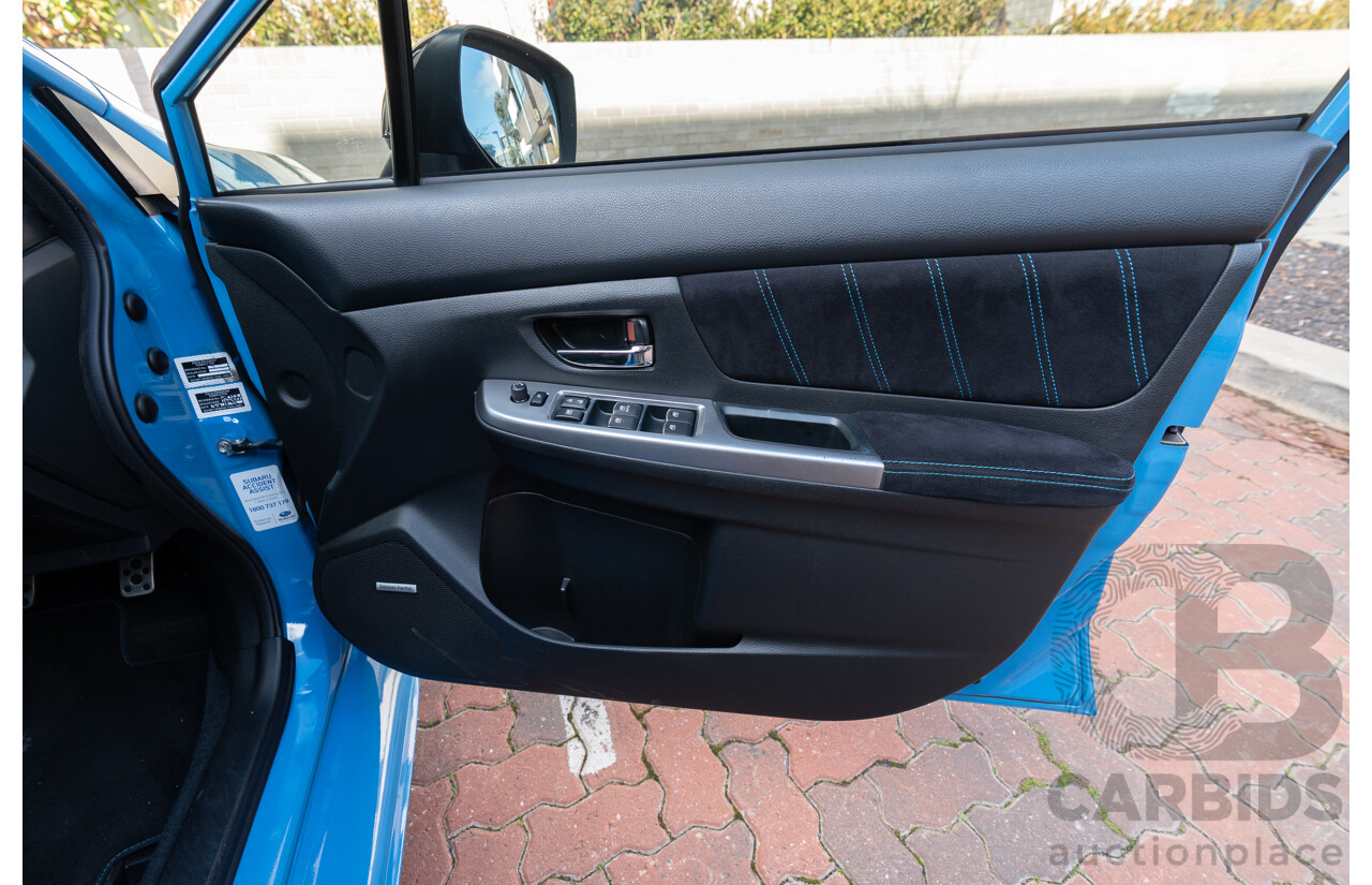 9/2015 Subaru WRX Hyper Blue (AWD) VA MY16 4d Sedan Hyper Blue Turbo 2.0L