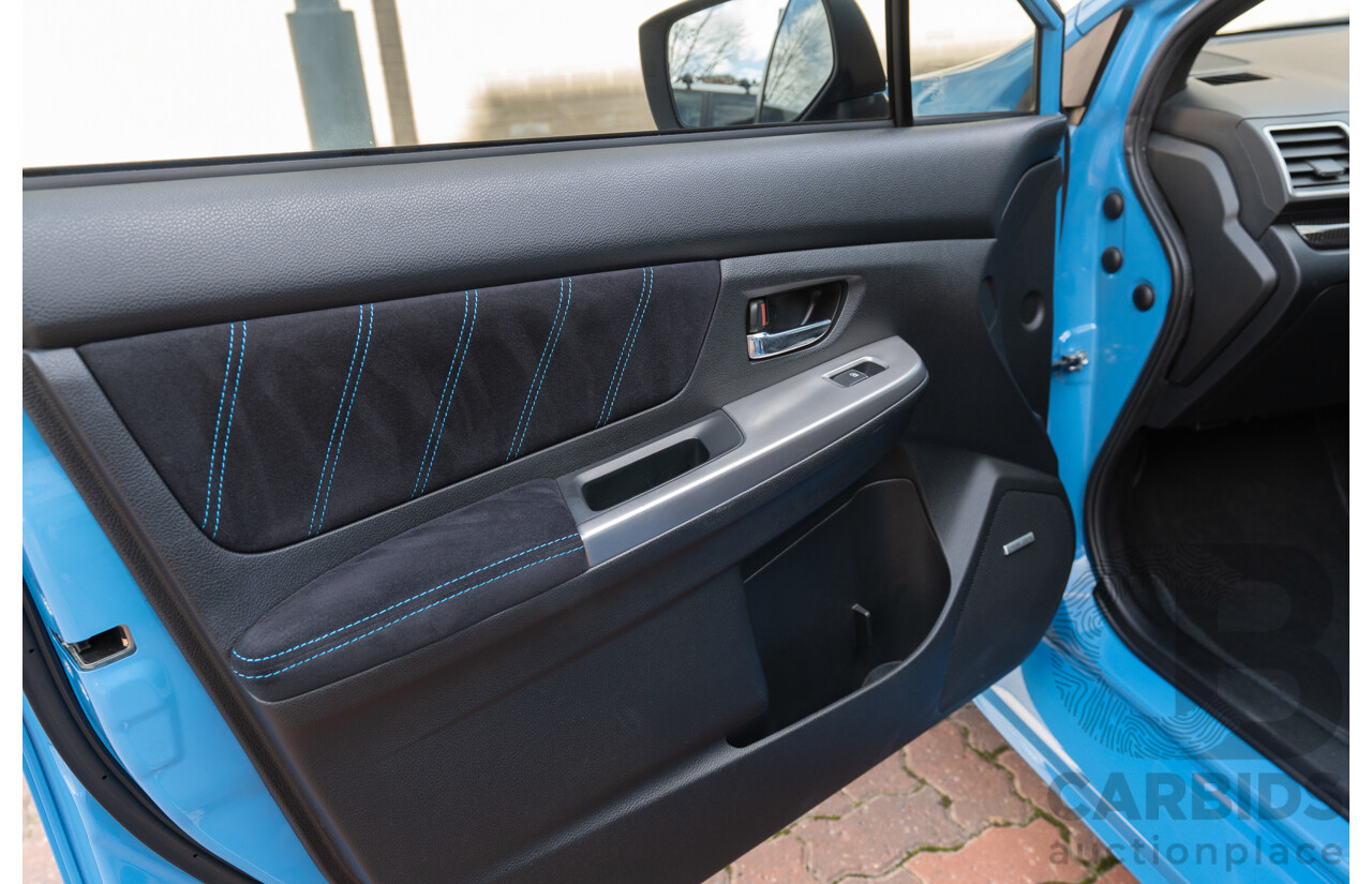 9/2015 Subaru WRX Hyper Blue (AWD) VA MY16 4d Sedan Hyper Blue Turbo 2.0L