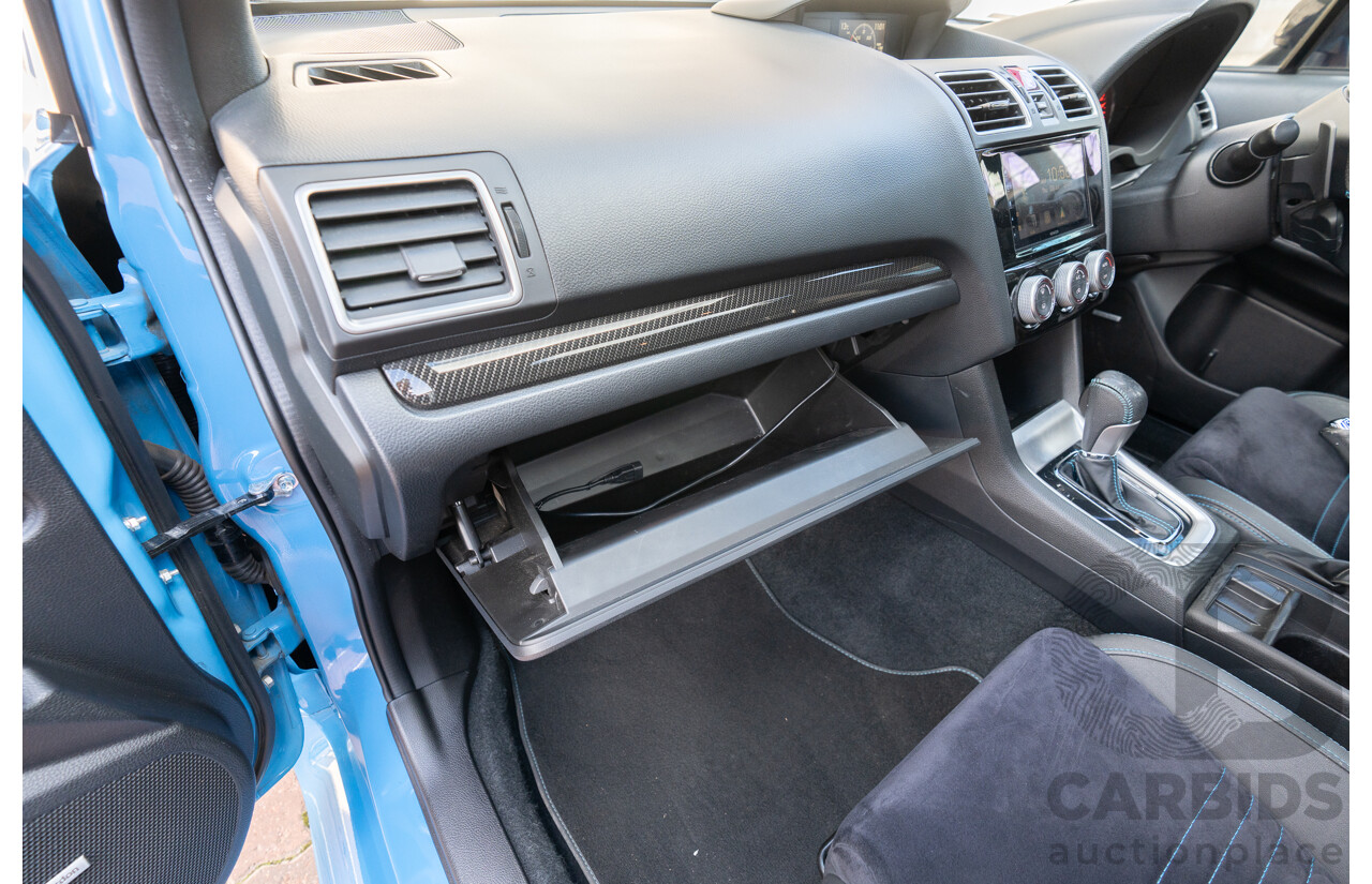 9/2015 Subaru WRX Hyper Blue (AWD) VA MY16 4d Sedan Hyper Blue Turbo 2.0L