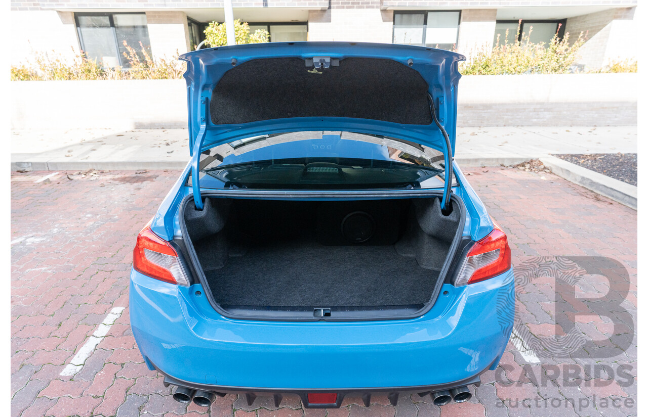 9/2015 Subaru WRX Hyper Blue (AWD) VA MY16 4d Sedan Hyper Blue Turbo 2.0L