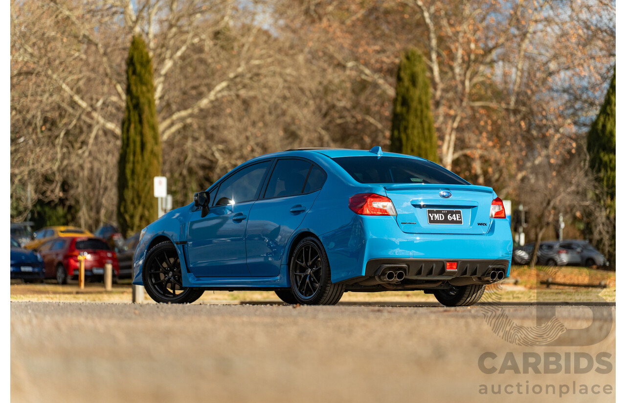 9/2015 Subaru WRX Hyper Blue (AWD) VA MY16 4d Sedan Hyper Blue Turbo 2.0L