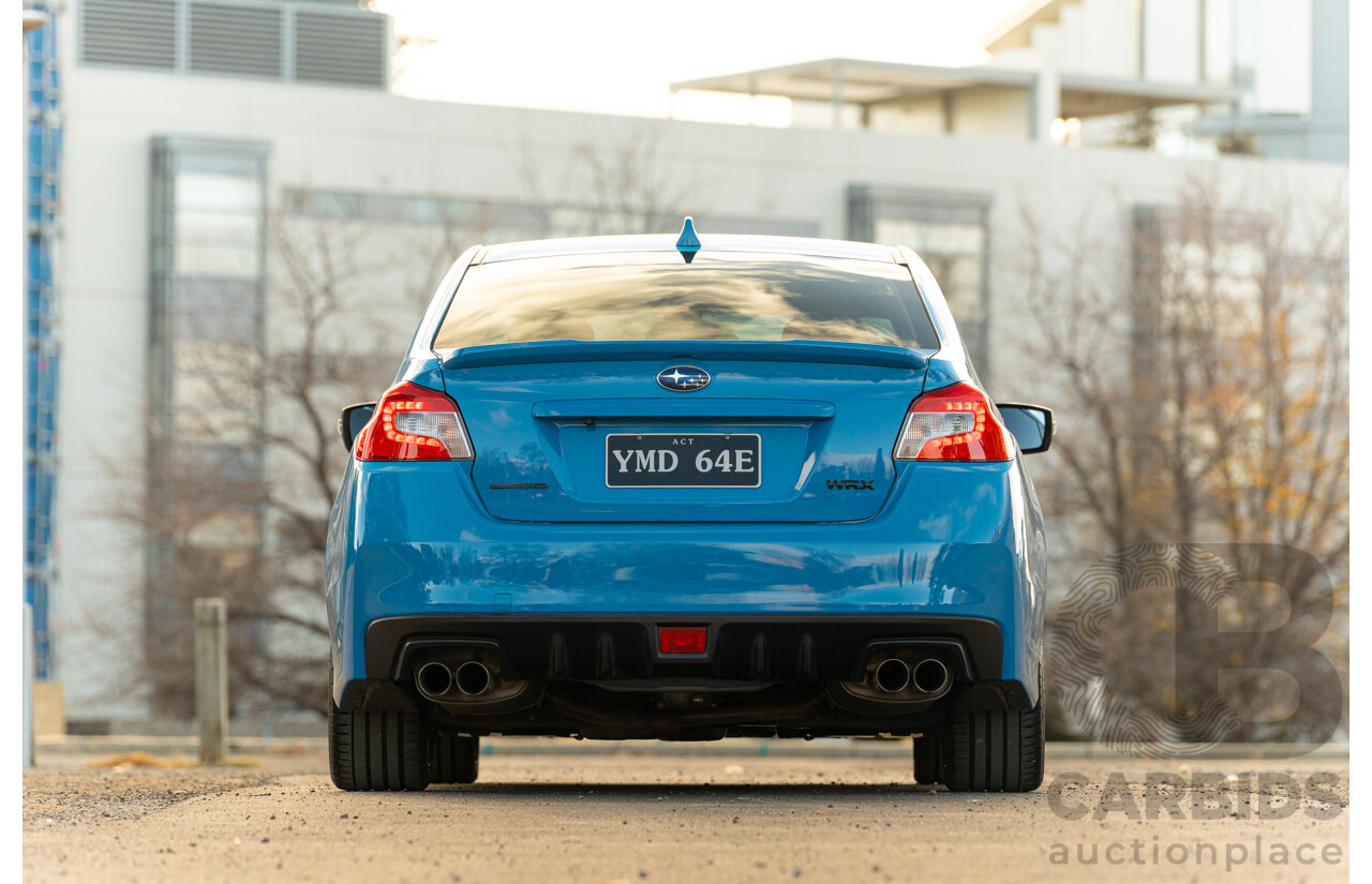 9/2015 Subaru WRX Hyper Blue (AWD) VA MY16 4d Sedan Hyper Blue Turbo 2.0L