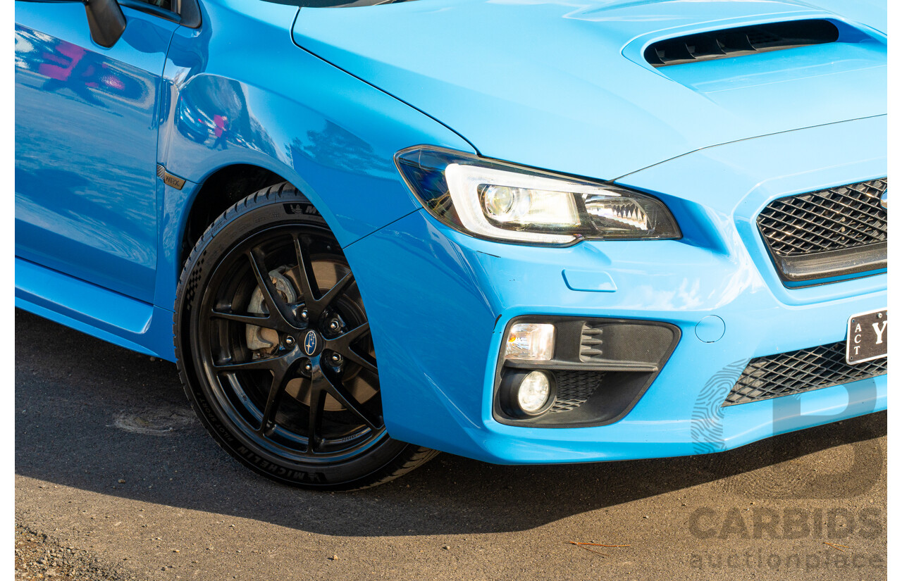 9/2015 Subaru WRX Hyper Blue (AWD) VA MY16 4d Sedan Hyper Blue Turbo 2.0L
