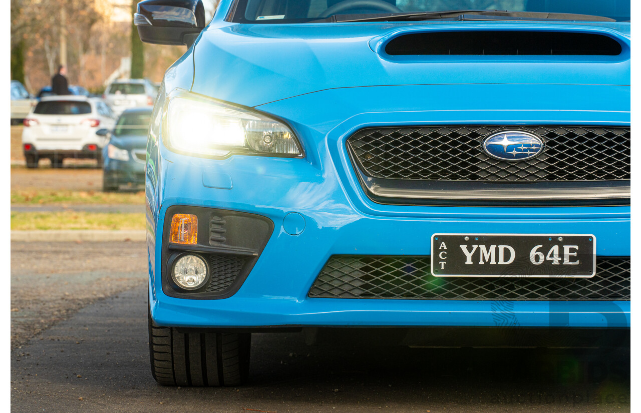 9/2015 Subaru WRX Hyper Blue (AWD) VA MY16 4d Sedan Hyper Blue Turbo 2.0L