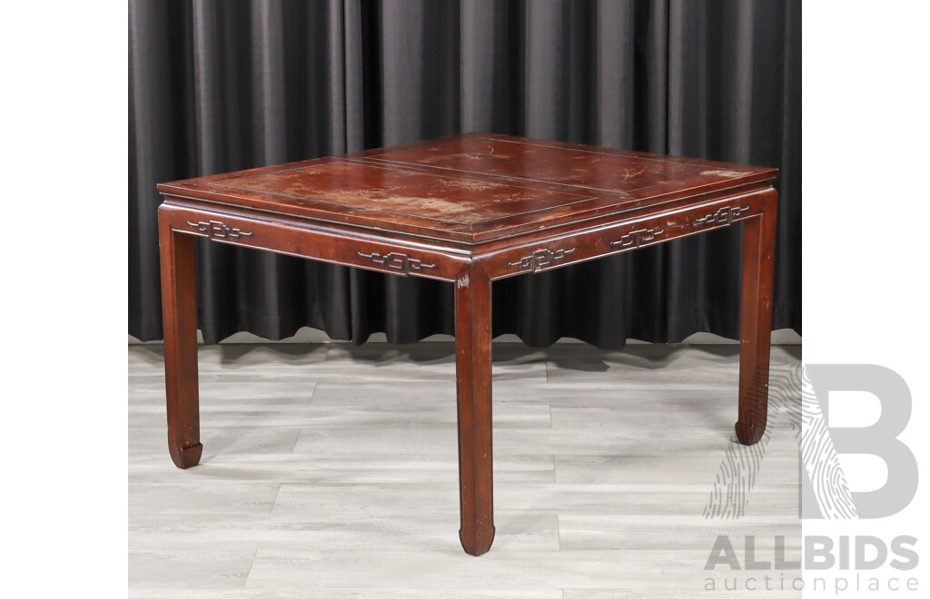 Chinese Rosewood Seven Piece Dining Suite