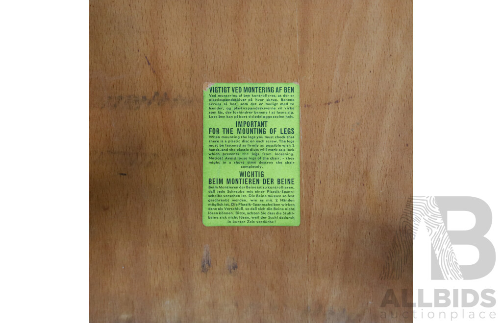 J77 Natural Finish Dining Chair by FDB Mobler