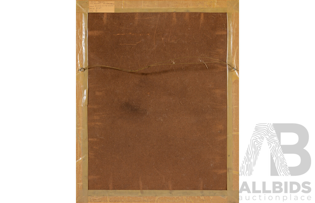 B. Andrews, (20th Century), Row, Row, Row Your  Boat, Original Vintage Pastel, 60 x 49 cm (frame)