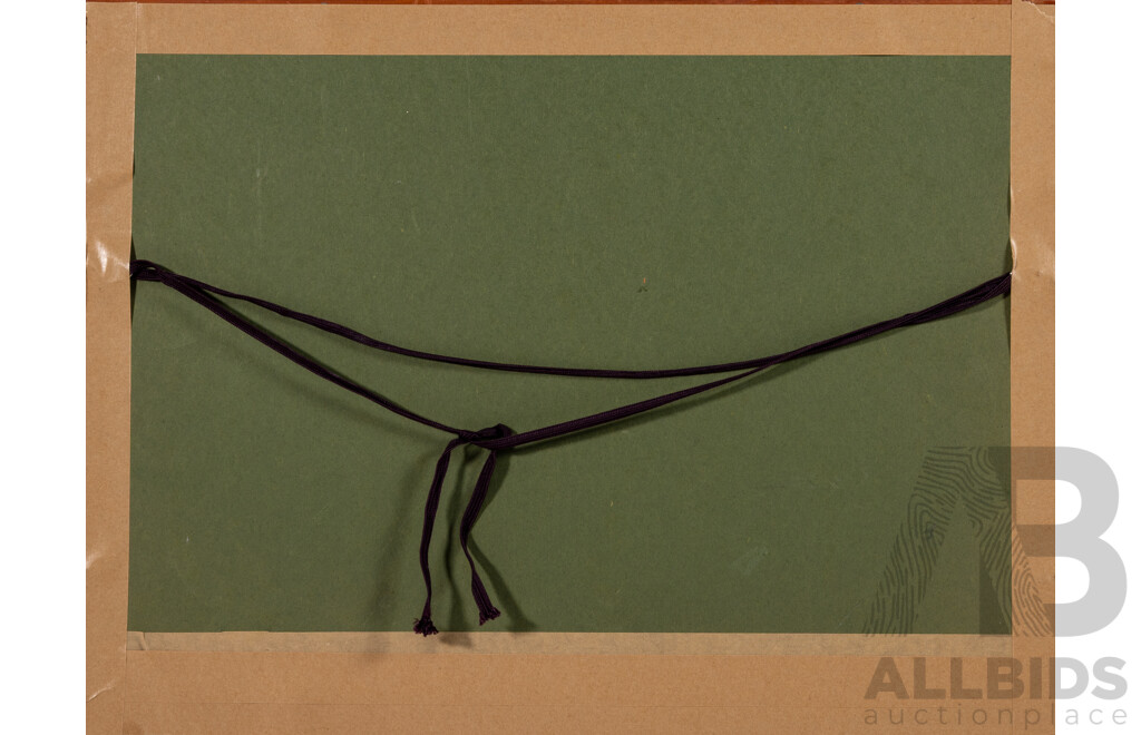 Artist Unknown (20th Century, Japanese School), Red Fuji, Wonderful Vintage Shippo Yaki Cloisonne Enamel Ware, 35 x 46 cm (frame)