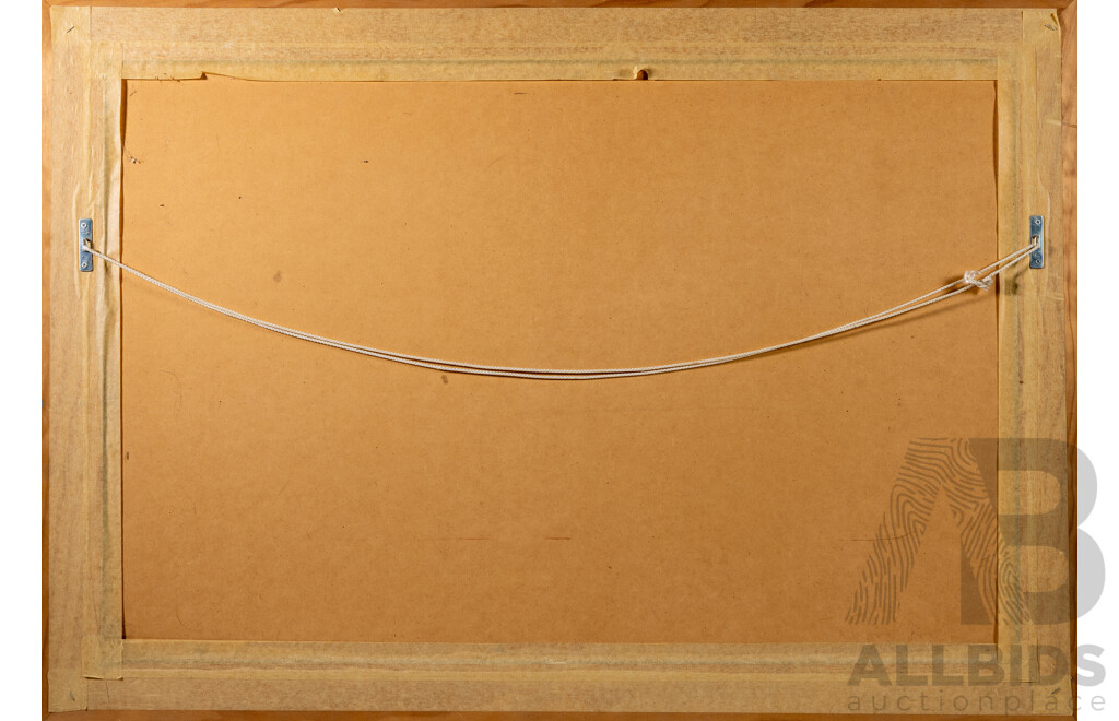 Carole Grigg, (20th Century, American), Two Native Women and Horse, Quality Print From Gango Gallery of Original Watercolour, 71 x 101 cm (frame)