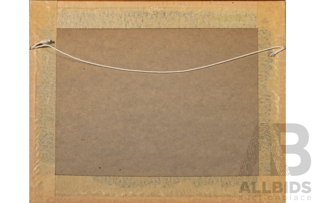 R.C.Johnson, (20th Century), Path Home, Original Vintage Watercolour, 38 x 48 cm (frame)