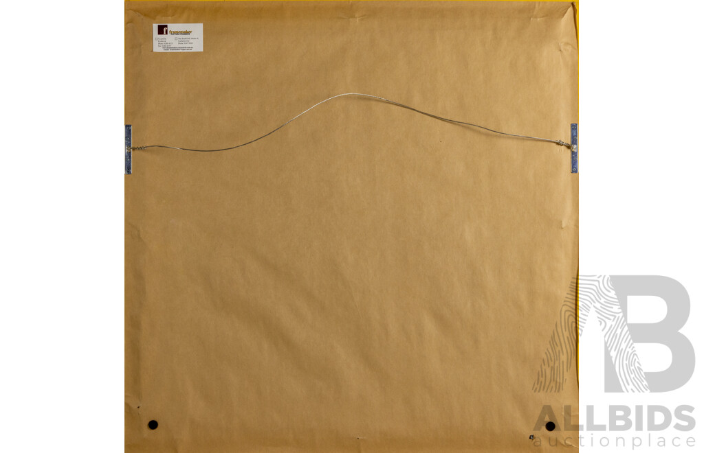 Artist Unknown, (20th Century), Song Birds with Flowers, Wonderful Vintage Wool Hand Embroidered Tapestry, 82 x 82 cm (frame)