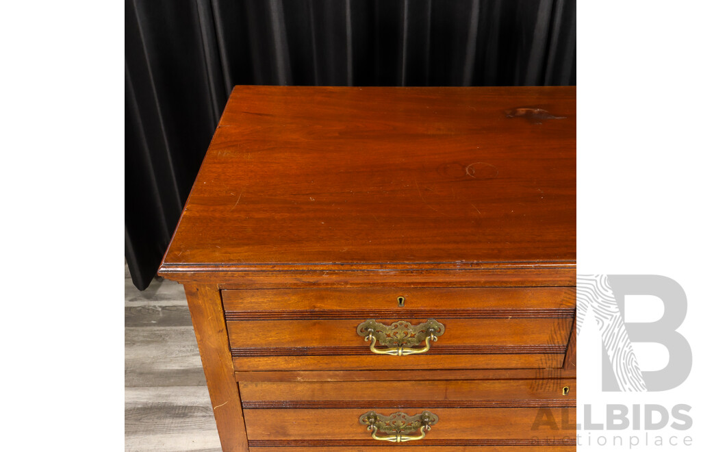 Edwardian Chest of Five Drawers