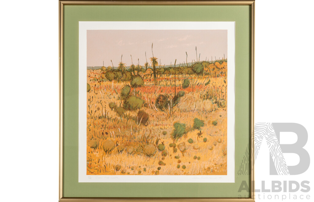 Clem Millward, (20th Century, Australian, 1929-), Grass Tree Heath (1991), Original Limited Editioned & Signed Screenprint, 82H x 80W cm (frame)