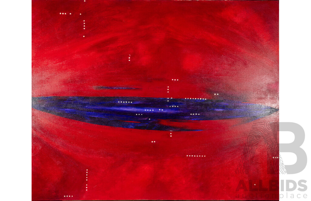 Mark Wolff, (20th Century, Australian), Abstract - Whirlpool Dream, Original Oil on Canvas, 122 X 152 Cm