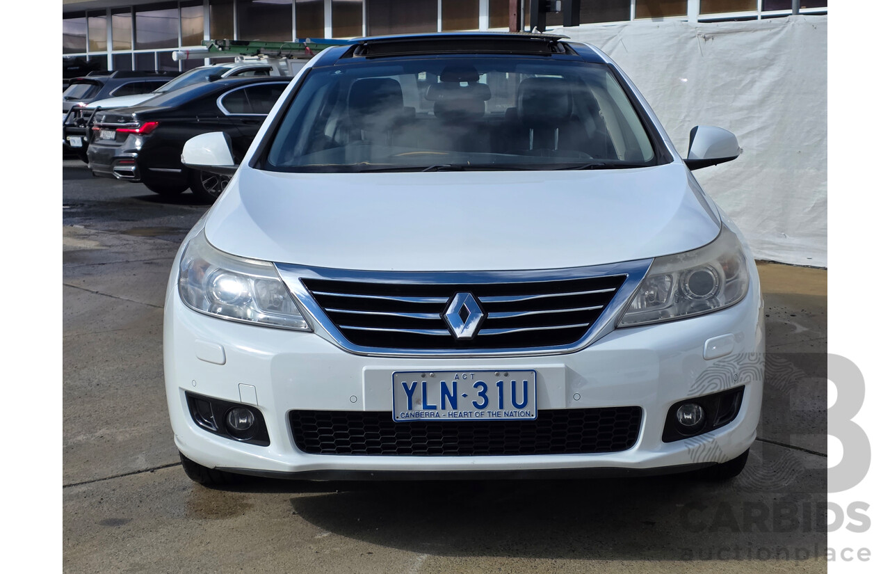 5/2012 Renault Latitude 2.0 dCi LUXE X43 4d Sedan White Turbo Diesel 2.0L