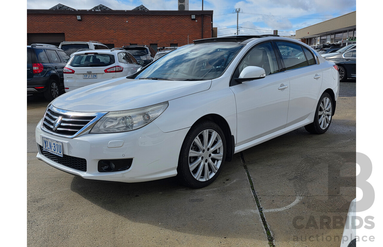 5/2012 Renault Latitude 2.0 dCi LUXE X43 4d Sedan White Turbo Diesel 2.0L