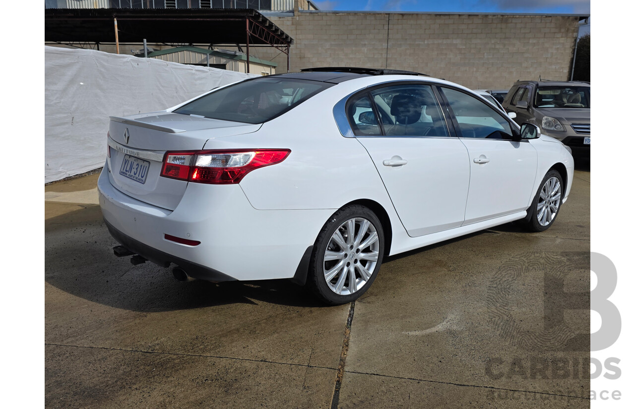 5/2012 Renault Latitude 2.0 dCi LUXE X43 4d Sedan White Turbo Diesel 2.0L